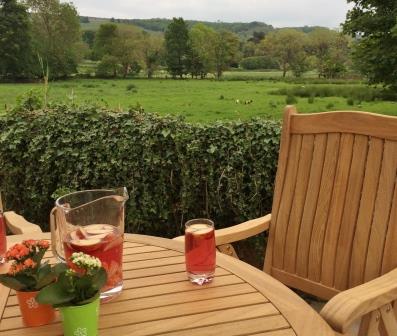 View from patio at Flax Mill, Wensleydale